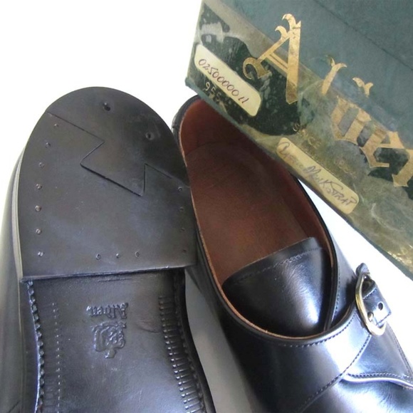 new ALDEN 955 black monk strap buckle shoes 9 1/2 - Picture 4 of 6